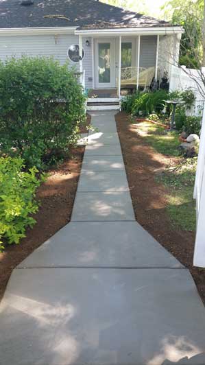 Straight Walk Back Path